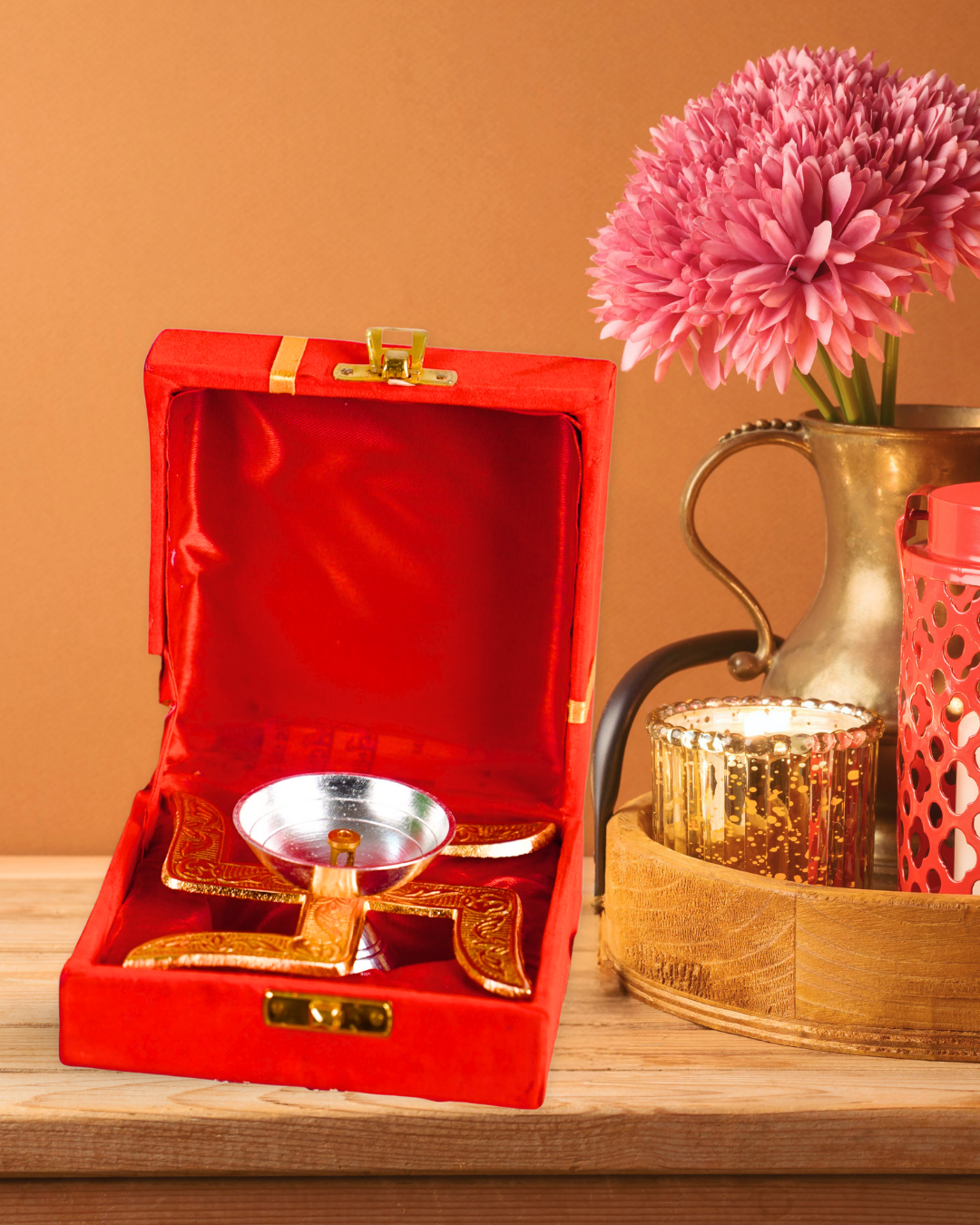 Golden Swastik Diya – Divine Symbol of Prosperity & Light