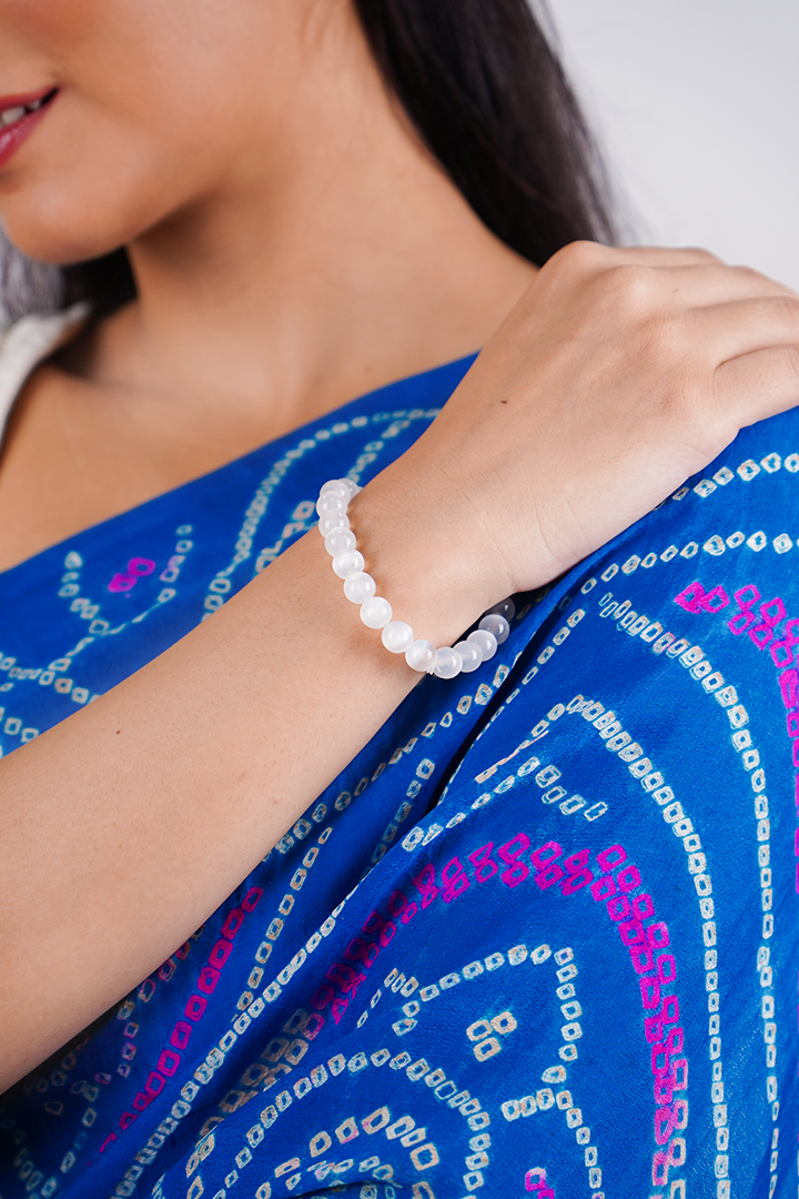 Natural Clear Quartz Focus & Inner Peace Bracelet