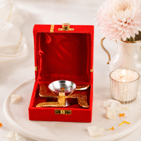 Golden Swastik Diya – Divine Symbol of Prosperity & Light