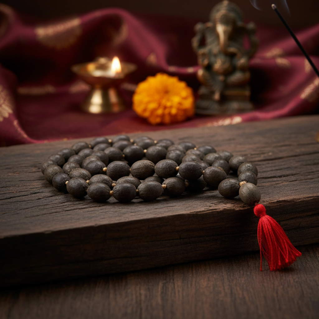 Pure Kamal Gatta Mala – 108 Beads | Original Lotus Seed Rosary for Lakshmi & Vishnu Puja