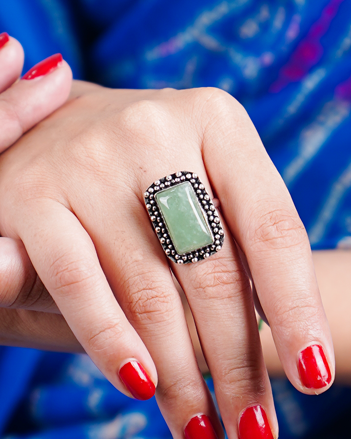 Green Aventurine Ring