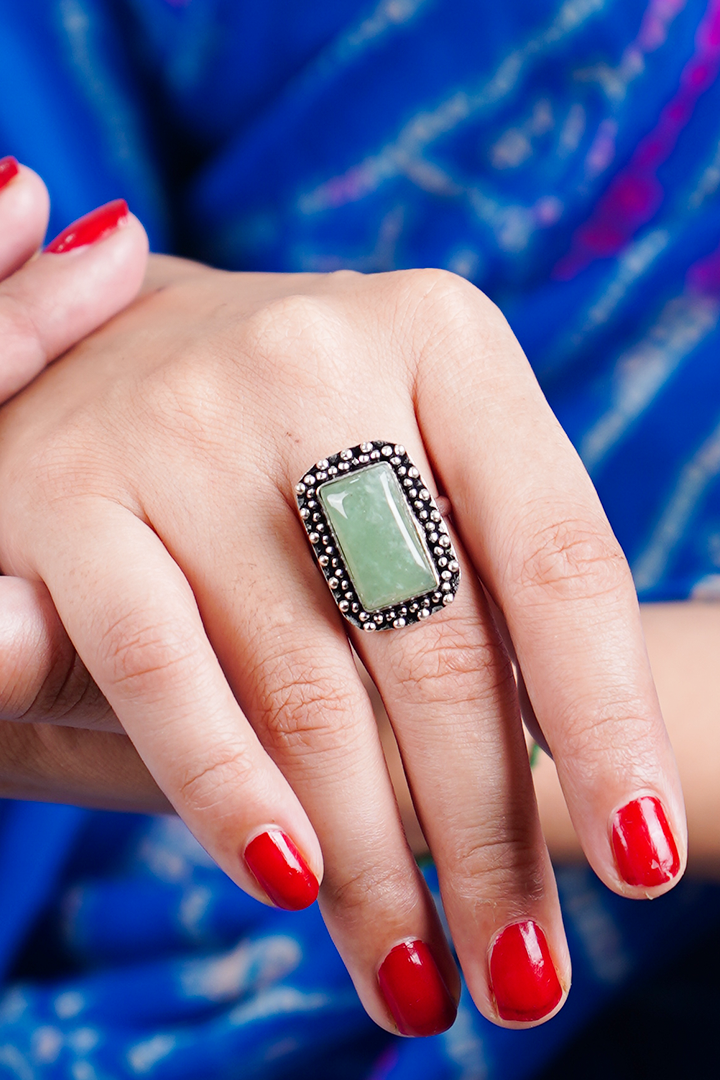 Green Aventurine Ring
