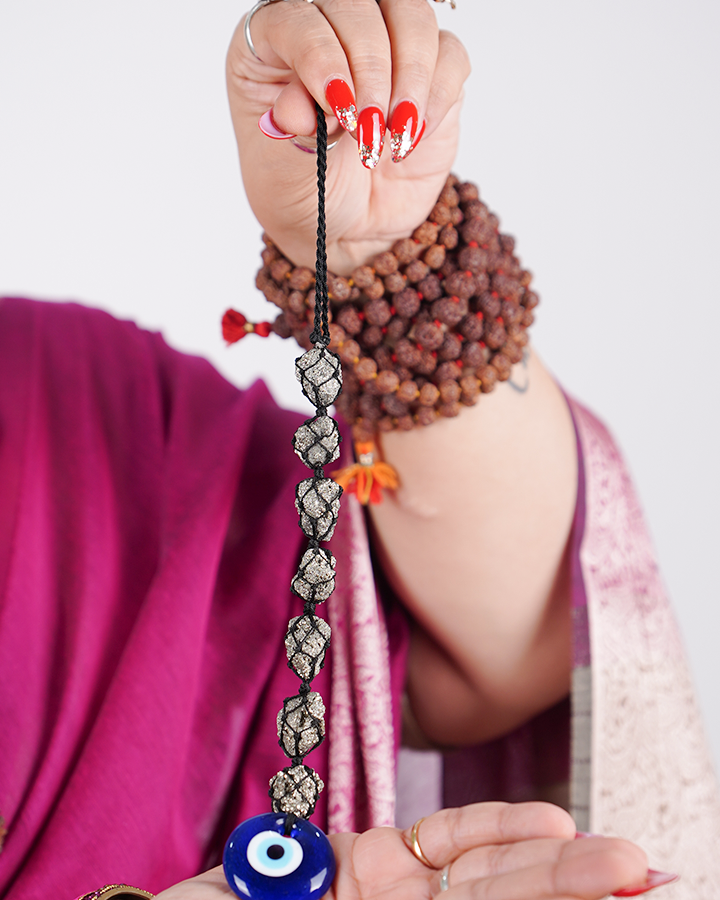 Pyrite Evil Eye – The Ultimate Shield of Wealth, Protection & Positive Energy