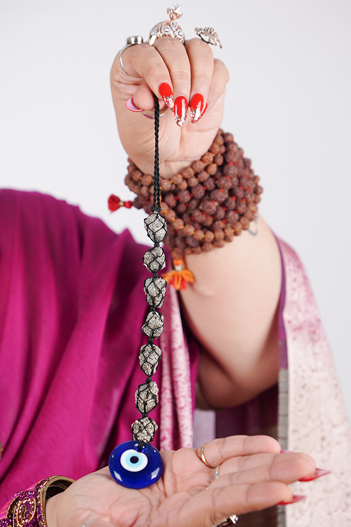 Pyrite Evil Eye – The Ultimate Shield of Wealth, Protection & Positive Energy