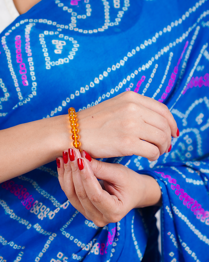 Yellow Citrine Wealth & Confidence Gemstone Bracelet