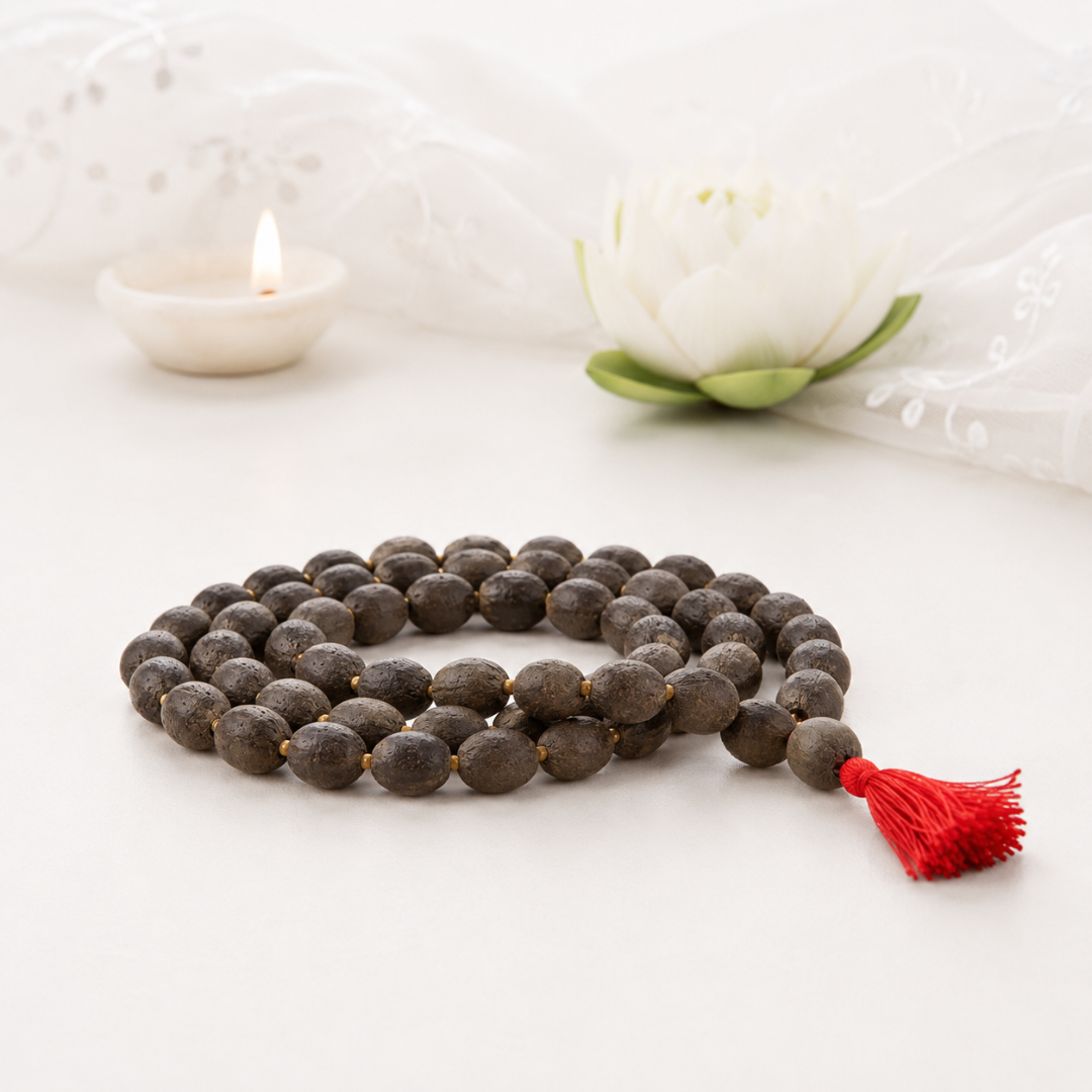 Pure Kamal Gatta Mala – 108 Beads | Original Lotus Seed Rosary for Lakshmi & Vishnu Puja