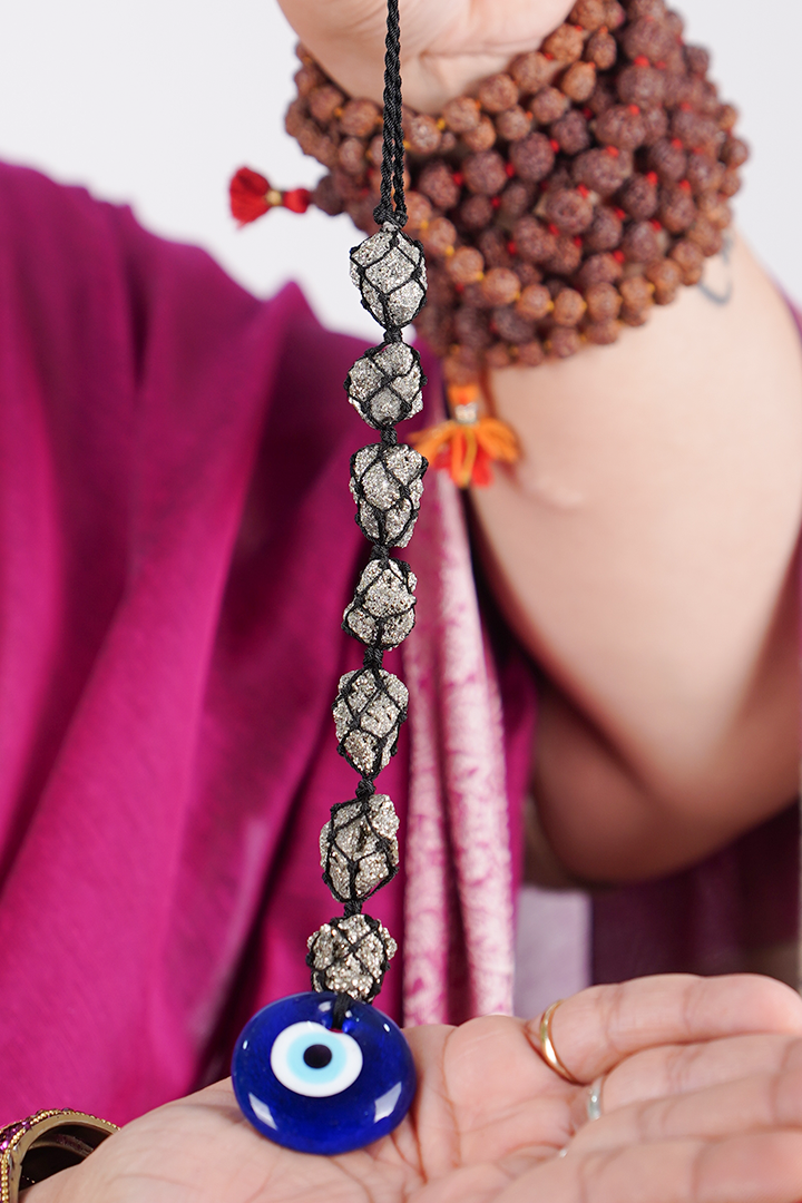 Pyrite Evil Eye – The Ultimate Shield of Wealth, Protection & Positive Energy