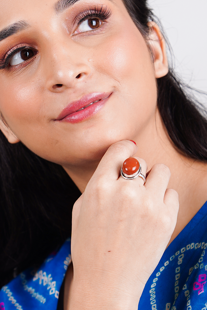 Red Carnelian Ring