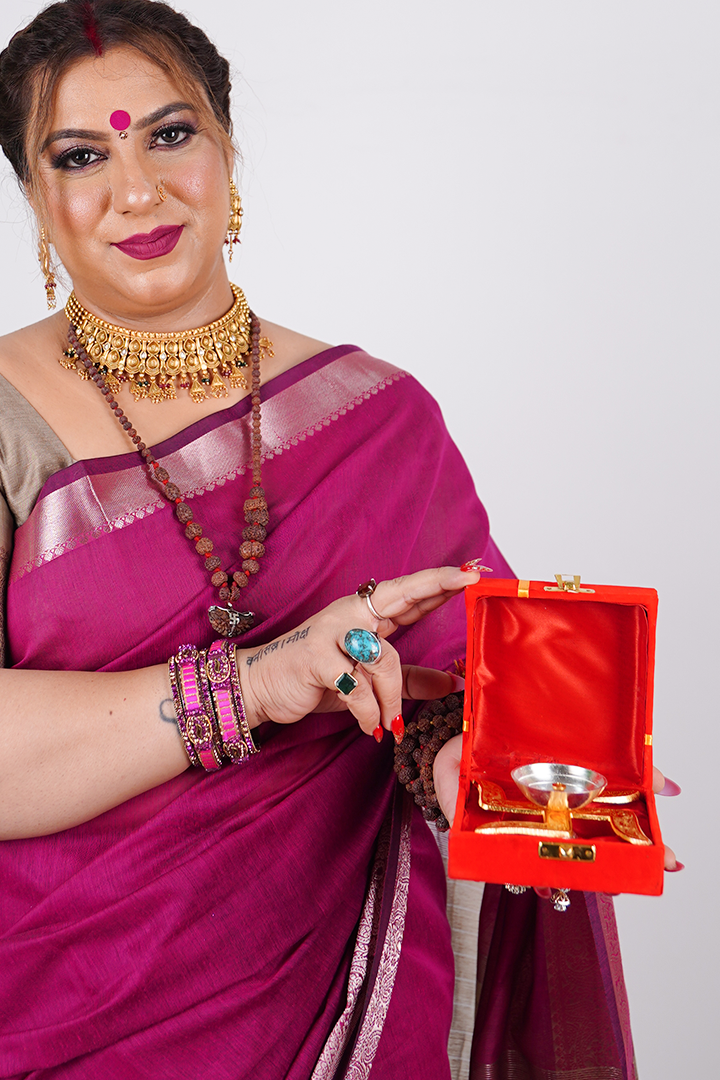 Golden Swastik Diya – Divine Symbol of Prosperity & Light