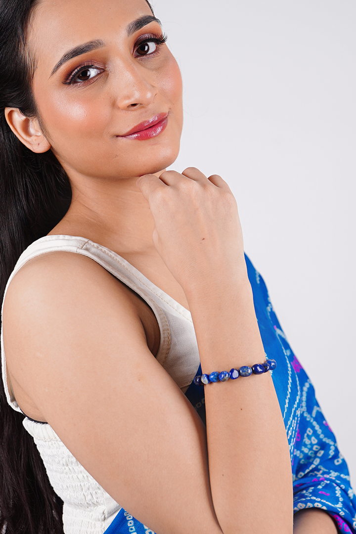 Natural Lapis Lazuli Clarity of Dreams Bracelet