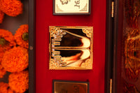 Shubh Labh Lakshmi Charan Chinh Box – Gold-Plated Symbol of Prosperity & Divine Blessings